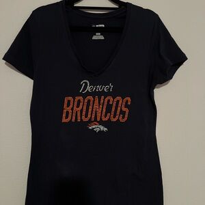 Denver Broncos Women's Navy T-Shirt